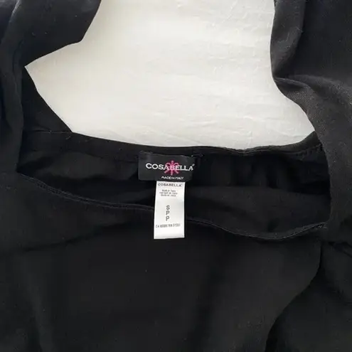 Cosabella Bisou Cross Halter Bodysuit Black Size S Retail $125