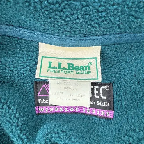 LL BEAN Vintage 90s L Polartec Southwest Fleece Pullover Jacket Made in USA Rare Blue Size L