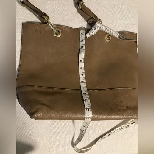 Calvin Klein  Brown Taupe Tan Handbag Tote Magnetic Closure Shoulder Bag