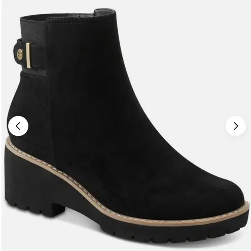 Giani Bernini Women's Vedaa Ankle Boots | Black Microfiber NWT In Box