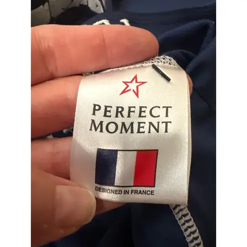 Perfect Moment Navy Polartec Wool Ski Leggings Size Large Blue