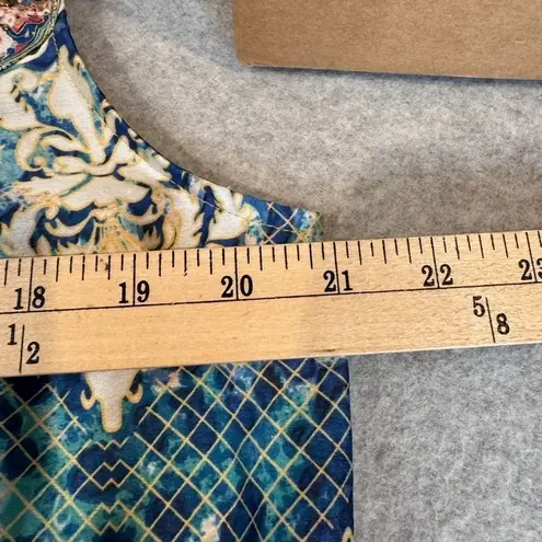 Avenue High Low Beachy Maxi Dress Womens 14/16 Pink Blue Beaded Tassels