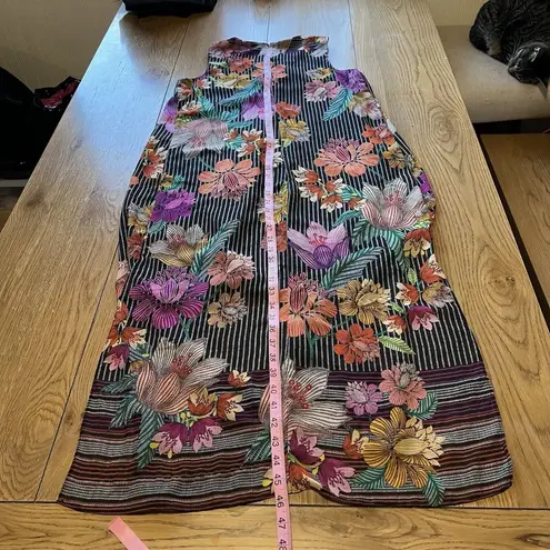 Emma & Michele Floral Tropical Hawaiian Midi Dress Size Small Beach Travel