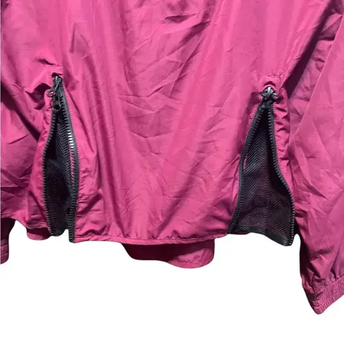 Ivy Park Quarter Zip Hooded Spell Out Windbreaker Jacket Size Small