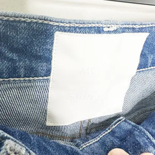 Mother Superior Tom Cat Playing with Scissors Medium Wash Distressed Jeans 27 Blue