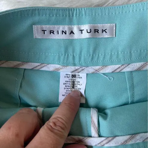 Trina Turk Blue Cotton Blend Shorts