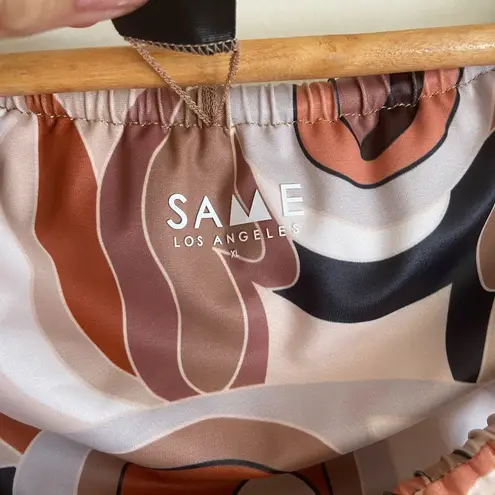 Same V Underwire In Desert Geo And Bikini Bottom Set SZ XL Brown