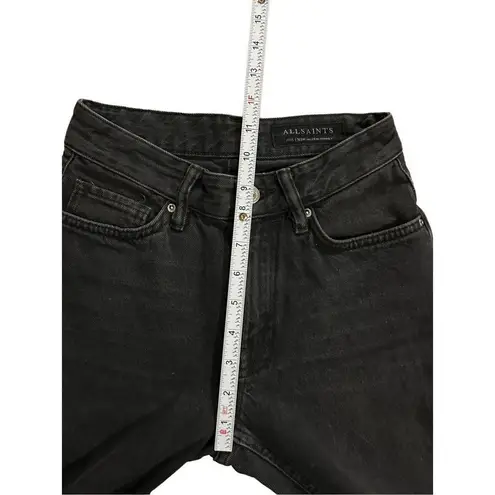 ALLSAINTS Ava Straight black distressed Jeans sz 24