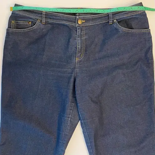 Lafayette 148  Bootcut Straight Leg Jeans Dark Wash Size 16 w/ 29” Inseam Trouser