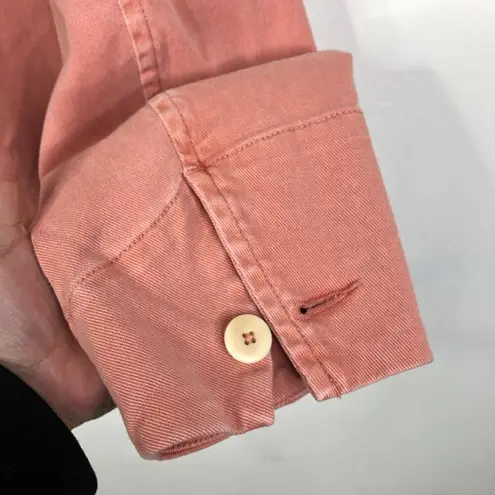 Rebecca Taylor NEW la vie Size M Garment Dyed Twill Jacket Cenelle Pink $295