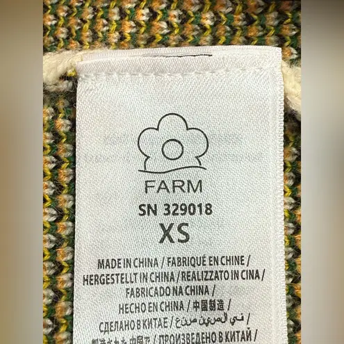 Farm Rio NWT Off White Copacabana Fringe Oversized Tunic Graphic Sweater XS