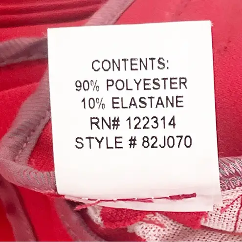 PEACE OF CLOTH Red Long Sleeves Single Button Suit Jacket Blazer, Size 8