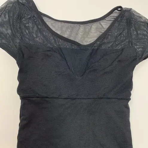 Black Thong Leotard Black Size M