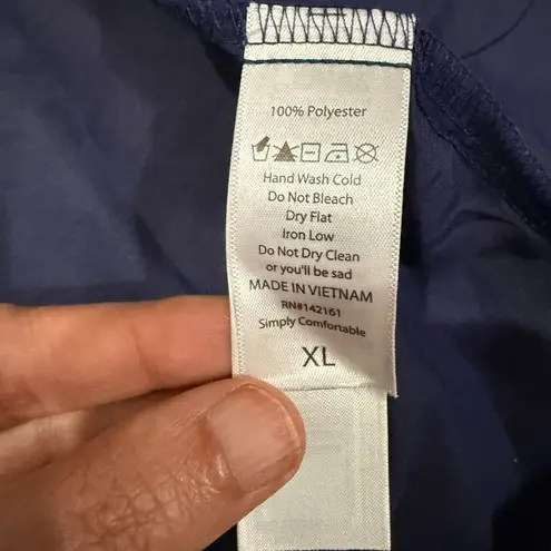 LuLaRoe NWT  Kimono Cardigan Navy Blue‎ Lace Trim Open Front XL Lightweight Boho