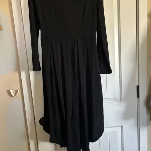 NWT Reborn Women’s Black Hi Low Hem Top Peplum Blouse Shirt Dress Sz Large