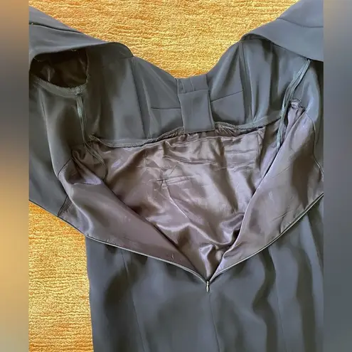 Nipon Boutique Dress Little Navy blue Cocktail Dress, Vintage Elegant Size 10