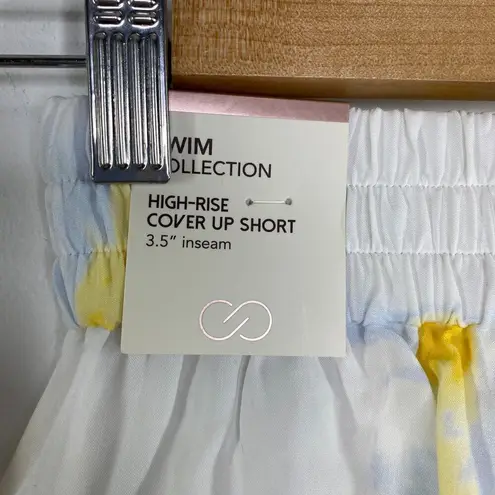 CALIA Womens Swim Coverup Shorts Size XXS White Yellow Summer Beach Vaca