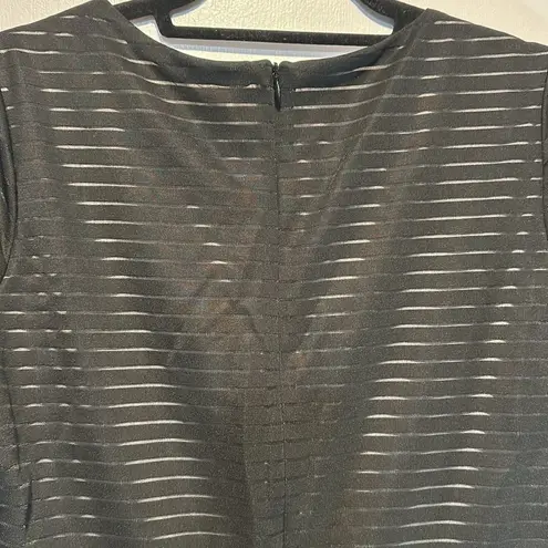 Ny Collection black and white lined dress above the knee Size Large