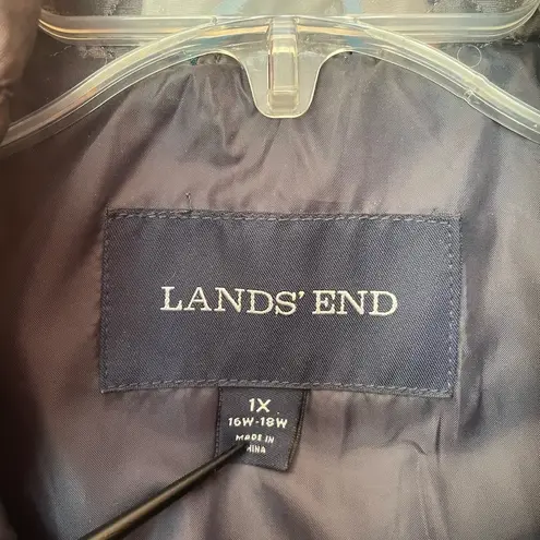 Lands’ End Women Plus Metallic Zip