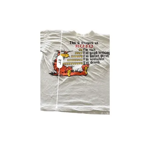 Bill The Cat TShirt single stitch size S Red