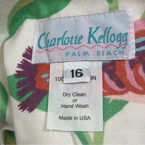 Charlotte Kellogg Sleeveless Shift Dress Tropical Fish Coral Reef