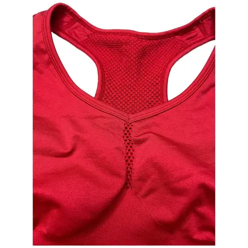 Zella  Yoga +Studio Seamless Racerback Athletic Sports Bra Red S