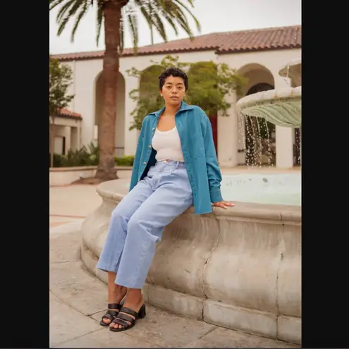 Big Bud Press Denim Trousers in Light Wash Unisex XS