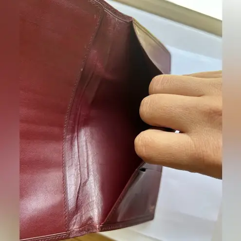 Cartier Wallet With Gold Trim