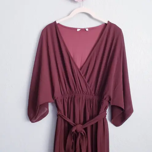 Baltic Born Kia Kimono Mahogany Brown Maxi Dress