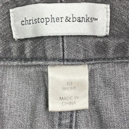 Christopher & Banks Bootcut Jeans Gray 10 Short