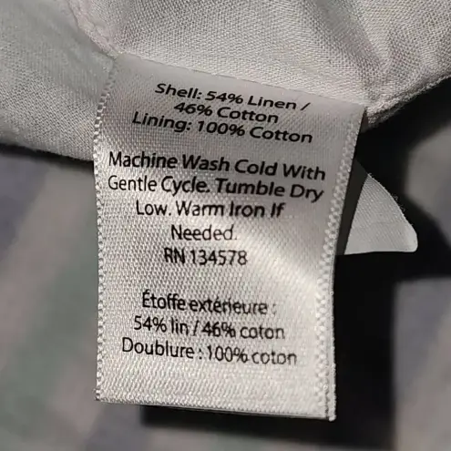 Vineyard Vines  Womens Hope Bay Striped‎ Button Front Short Romper Large