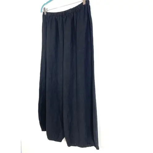 Bryn Walker Black Pullon Pants Lagenlook Balloon Barrel Leg Size Small