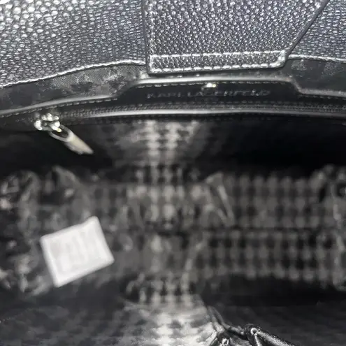 Karl Lagerfeld Maybelle Grey Faux Snakeskin Tote NWT $228 Retail