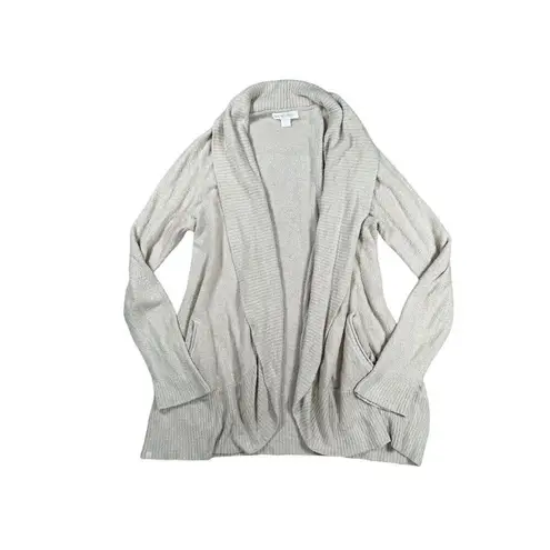 Barefoot Dreams CozyChic Lite Circle Lounge Cardigan Sweater Beige Cream L/XL