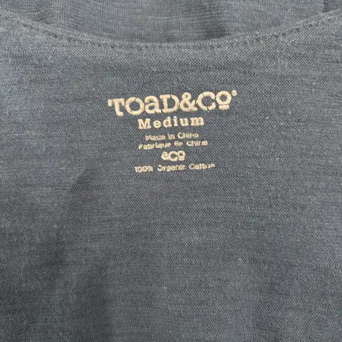 Toad & Co Paintbrush Tank Dress Womens Medium Blue Organic Cotton Knit Layered M