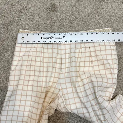 Elevenses Anthropologie 14 linen embroidered pleated culottes P3 2025