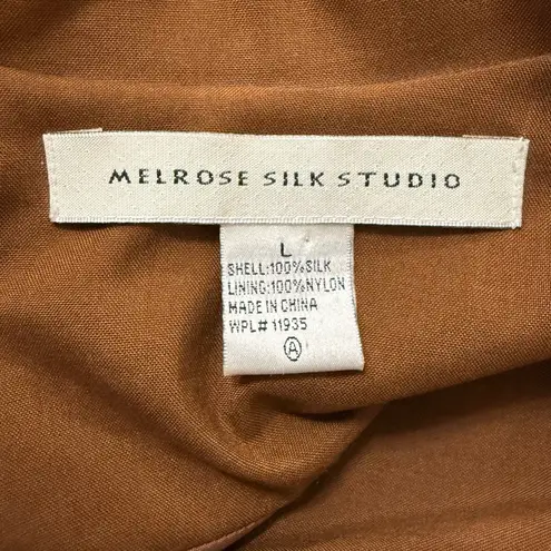 Vintage Melrose Silk Studio Brown Jacket Size L Size L