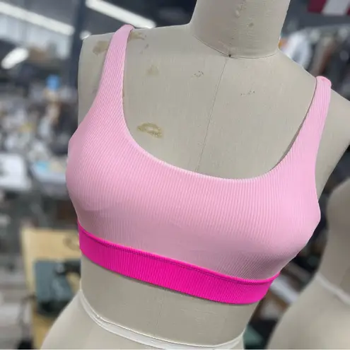 Val Ribbed Swim Top L Pink Size L