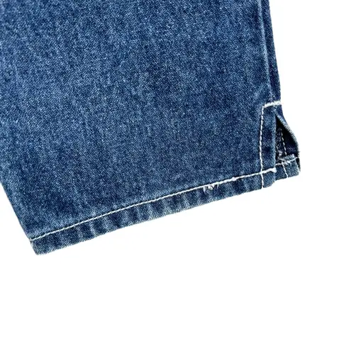 Vintage Seattle Blues Jeans Indigo Dye White Stitching High Waisted Size 3 Blue