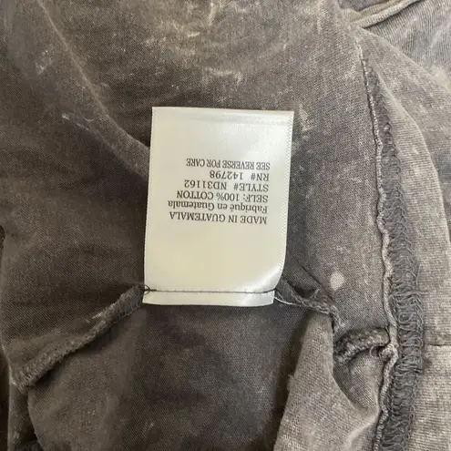 New In Womens Dark Gray Sleeve Crew Neck Front Pocket Mini Dress Size S