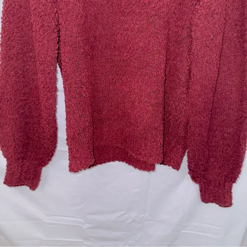 Nine West  NWT Red Puff Sleeve Pullover Sweater size medium