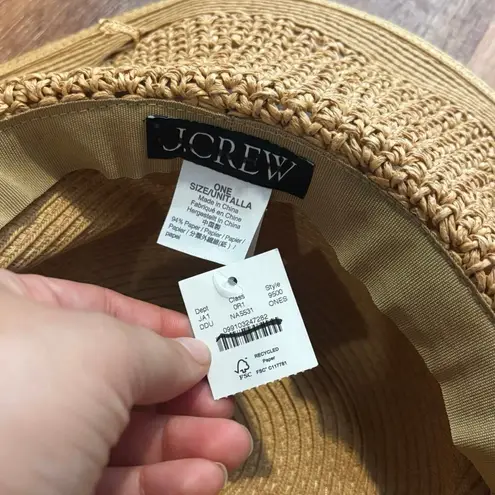 J.Crew Textured Summer Straw Hat In Dusty Dune Tan