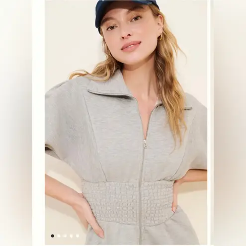 Daily Practice Smocked Waist Mini Dress Zip