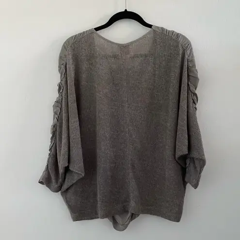 Aryn K . Gray Dolman Sleeve Mixed Media Wool/Silk Sweater Size Medium