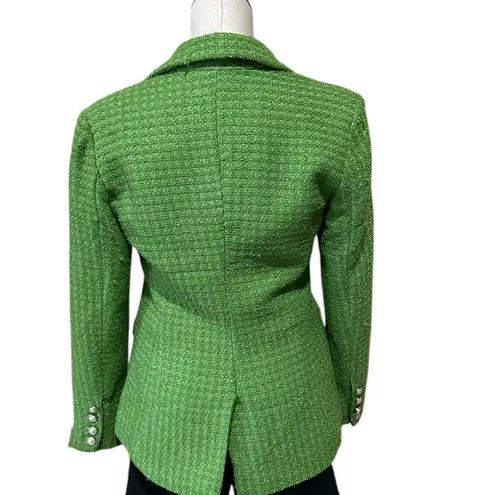 Alexia Admor NWT Raya Classic Tweed Two-Button Blazer SZ-8 SAGE GREEN