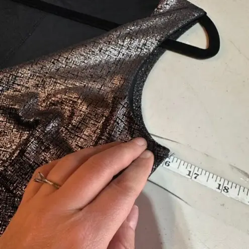 Necessary Objects Vintage Women's Metallic Sleeveless Sheath Dress Black Small