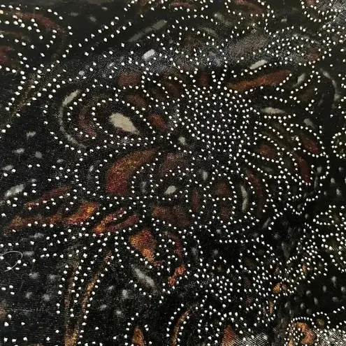 2 for $30 Velvet Floral Black Gypsy Bohemian Fringe Scarf One Size #1240