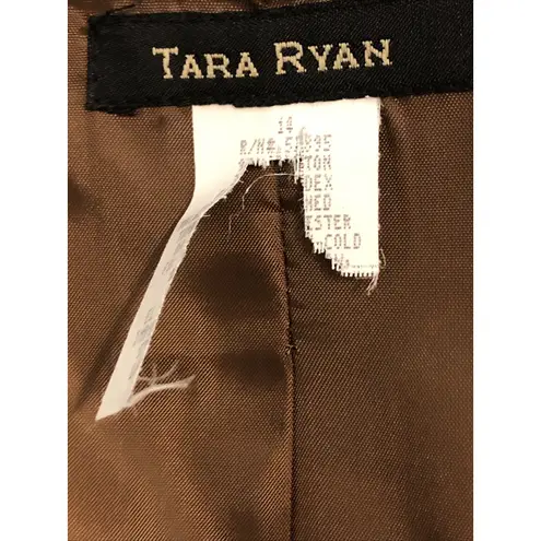 Tara Ryan Jacket Size 14 Lined Lined Womens Long sleeve Open Front Mob wife