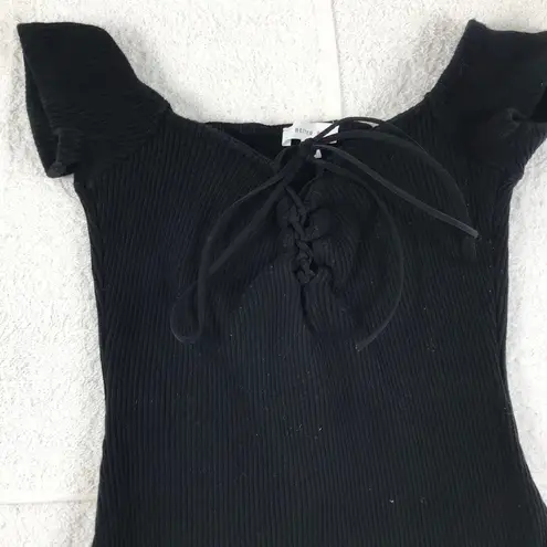 Better Be MD Black Cotton Cocktail Bodycon