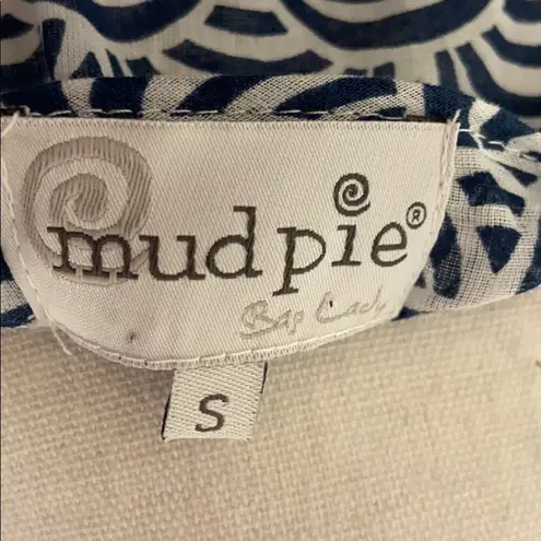 Mud Pie  Print Dress Blue Print Small